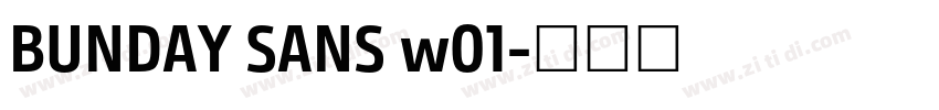 BUNDAY SANS w01字体转换